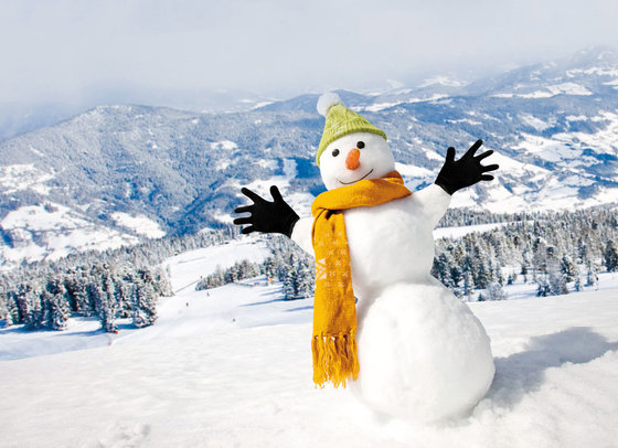 Schneemann im Winter in Murau um den Murauer Gasthof Hotel Lercher (c) Tourismusverband Murau-Kreischberg