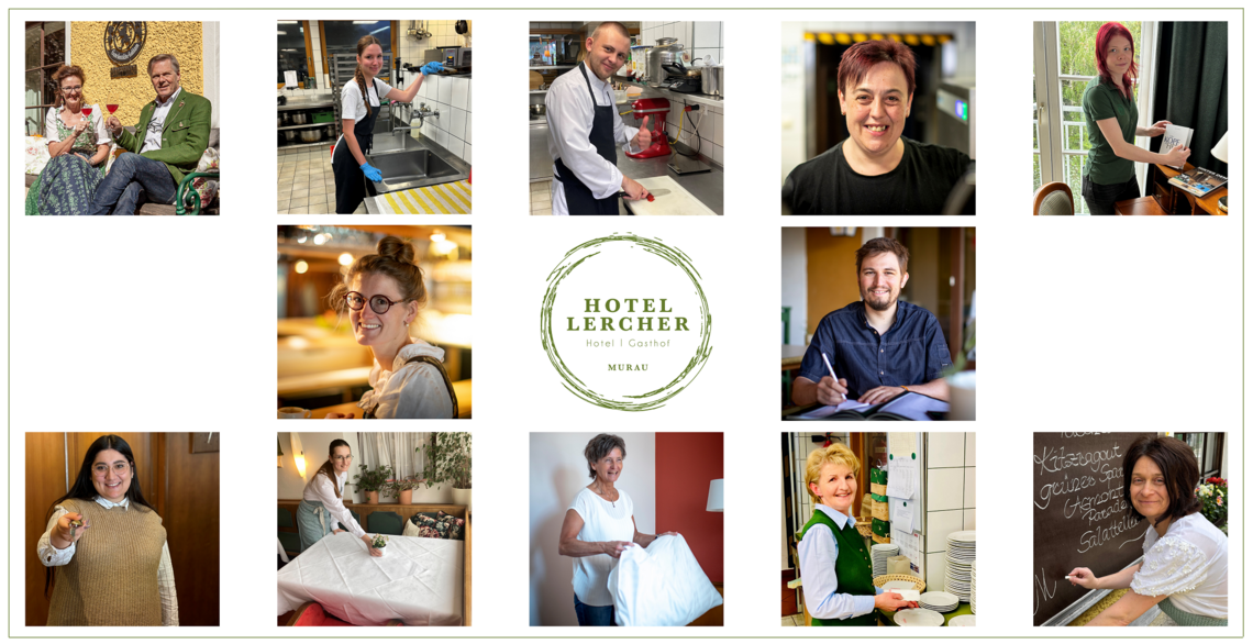 Das Team im Murauer Gasthof Hotel Lercher in der Steiermark Das Team im Murauer Gasthof Hotel Lercher in der Steiermark