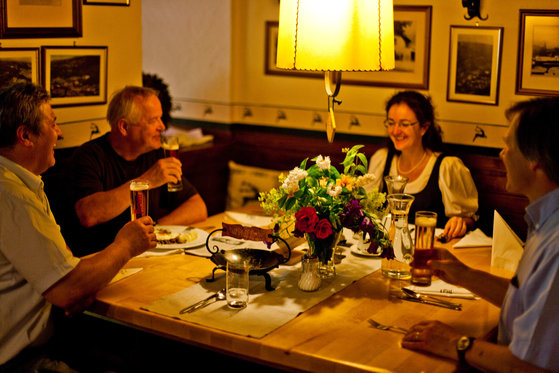 Abendessen beim Hotel Lercher in der Steiermark in Murau