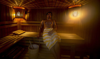 Relaxing sauna in the hotel