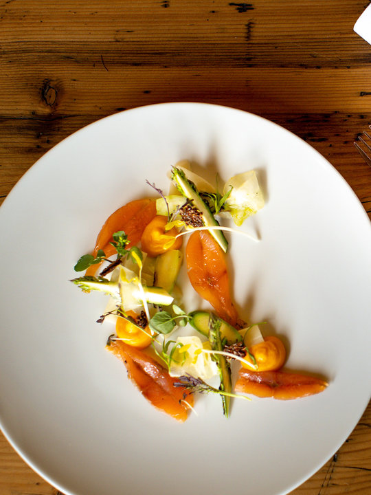 Gebeizte Lachsforelle in Lercher's Wirtshaus. Gebeizte Lachsforelle in Lercher's Wirtshaus.